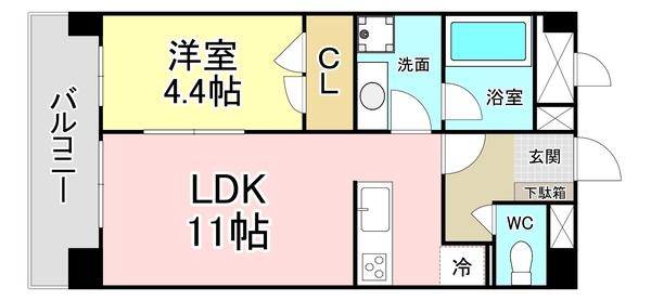ZEN，S清水 間取り図画像