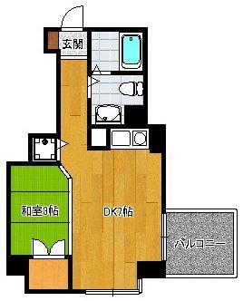 福岡市博多区千代マンション 間取り図画像