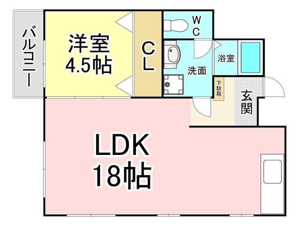 ニューコメタニビル 間取り図画像