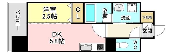 北九州市小倉北区片野マンション 間取り図画像