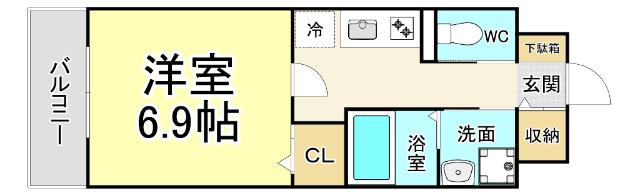 SOLUNA南小倉駅前Ⅰ 間取り図画像