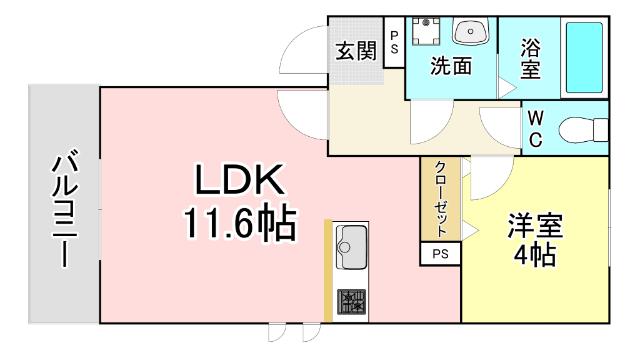 autunno中原西Ⅱ 間取り図画像