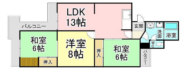 二十町団地 間取り図画像
