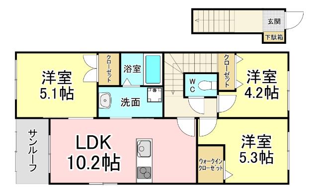 ファミールＳ 間取り図画像