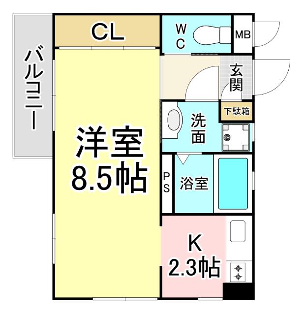 アクア清水 間取り図画像