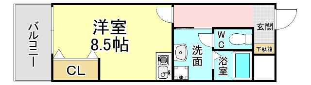 プランドールMK小倉 間取り図画像