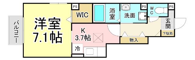 エスペランサ小倉北 間取り図画像