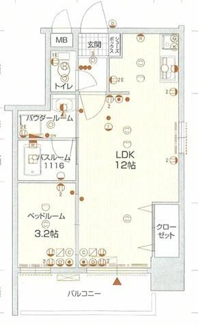 ウインステージ箱崎 間取り図画像