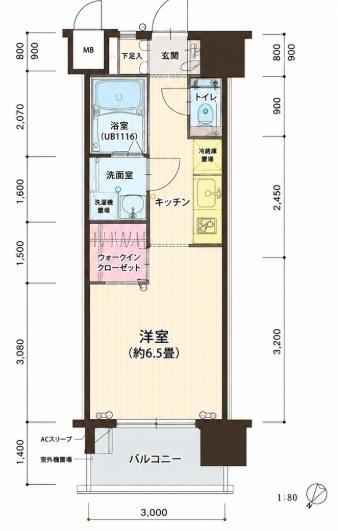 ウェルブライト博多 間取り図画像