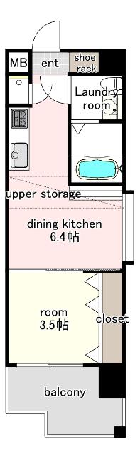 No.55 Wes PROJECT55博多（401） 間取り図画像