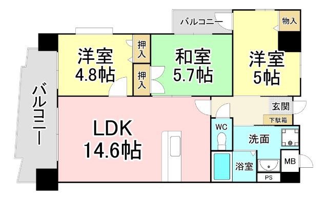 ジャミロ小倉 間取り図画像