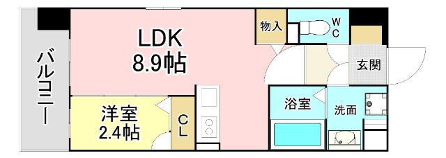アピアランス歯大前 間取り図画像