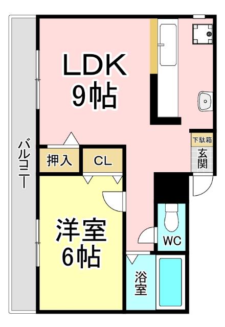 コーポグリーンヒル 間取り図画像