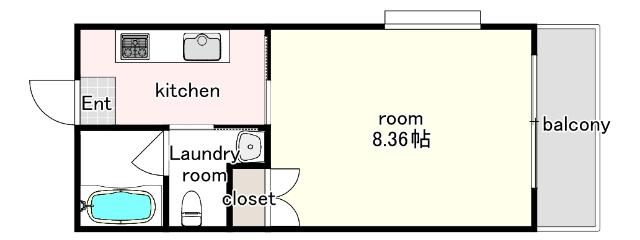 アセットヒルズディアフィオーレ博多（605） 間取り図画像