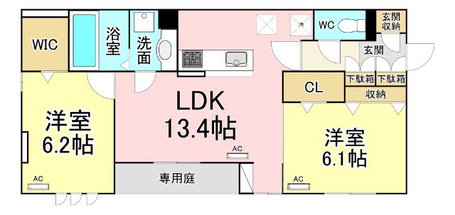 Ｄ−ＲＯＯＭ貴船 間取り図画像