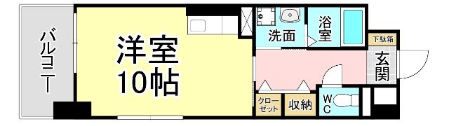 北九州市小倉北区萩崎町マンション 間取り図画像