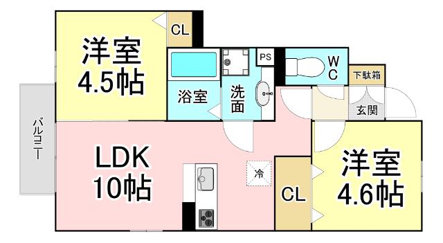メゾンプランタニエール　キャトル 間取り図画像