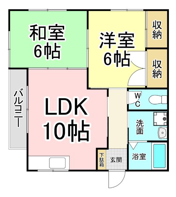 コーポ梶原 間取り図画像