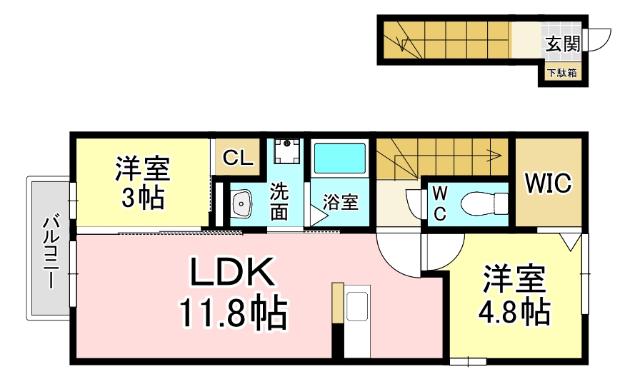 ラムロ吉田 間取り図画像