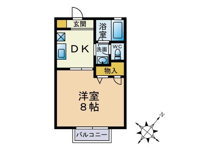 福岡市博多区空港前アパート 間取り図画像