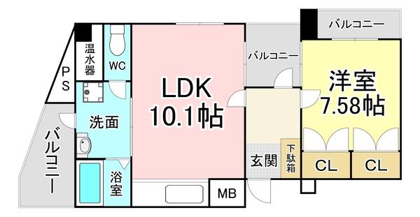 GALA小倉 間取り図画像
