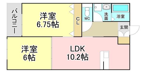 R's Residence愛宕 間取り図画像