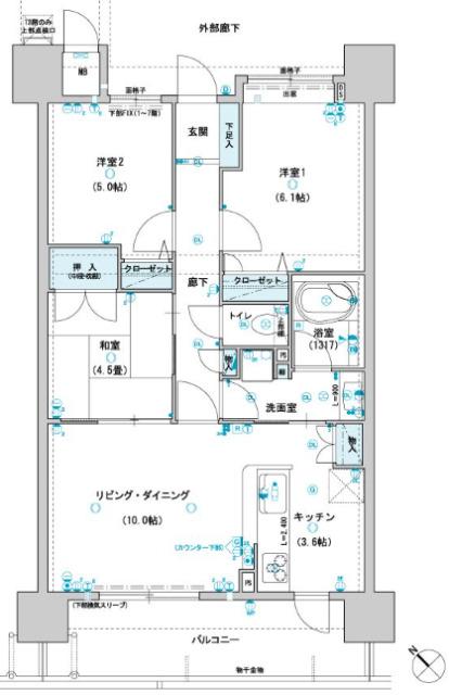  間取り図写真