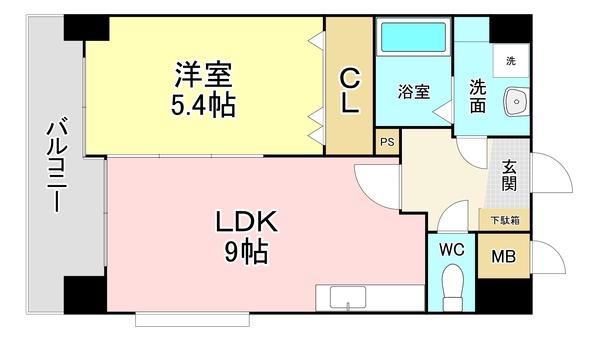 FORTUNATE砂津 間取り図画像