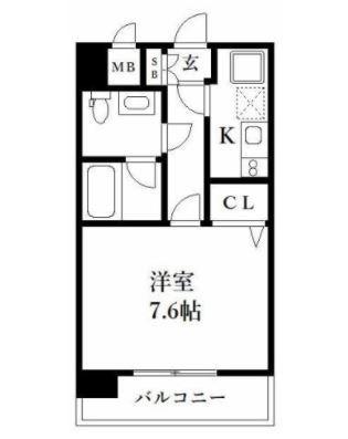 ピュアドームグレース博多（602） 間取り図画像