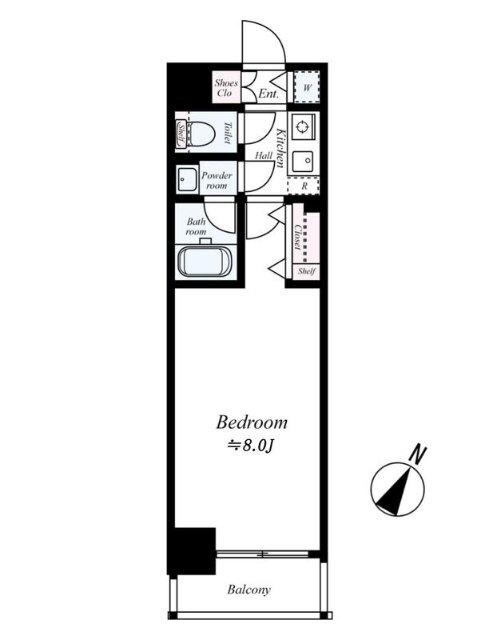 ピュアドームガーランド博多（1202） 間取り図画像