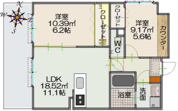  間取り図写真