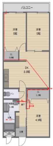  間取り図写真