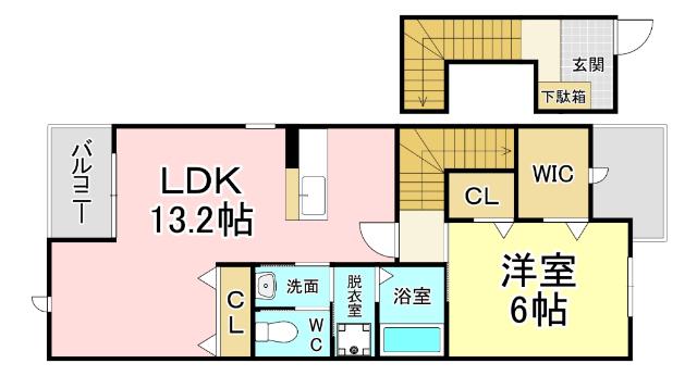 アブニールソレイユ　Ａ 間取り図画像