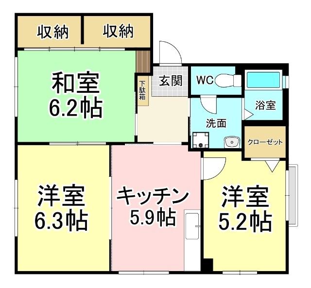シャーメゾン丹田Ⅱ 間取り図画像