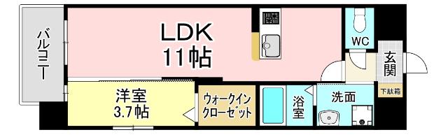 プレミア片野 間取り図画像