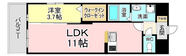 プレミア片野 間取り図画像