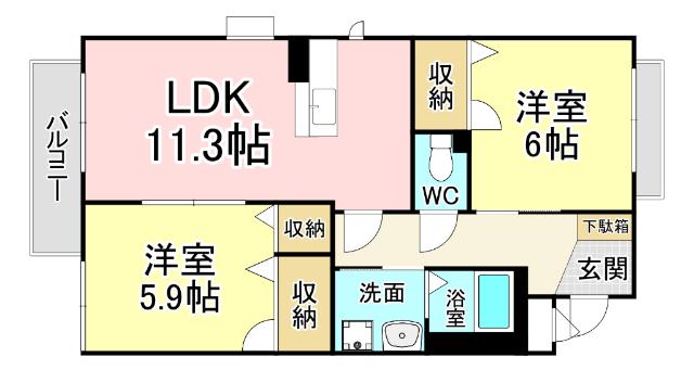 シャーメゾンJ・K　 間取り図画像