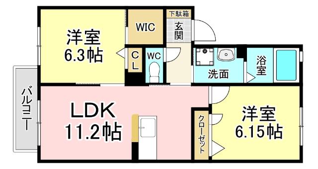 クラヴィエ松崎 間取り図画像