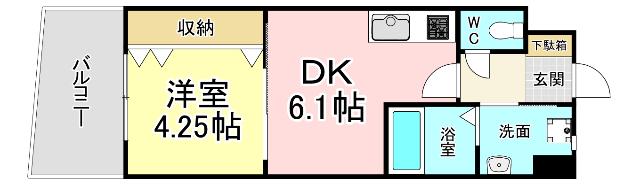 オーヴィジョンクラス浅香通り 間取り図画像