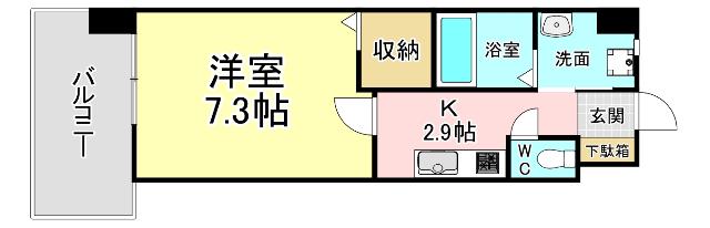 オーヴィジョンクラス浅香通り 間取り図画像