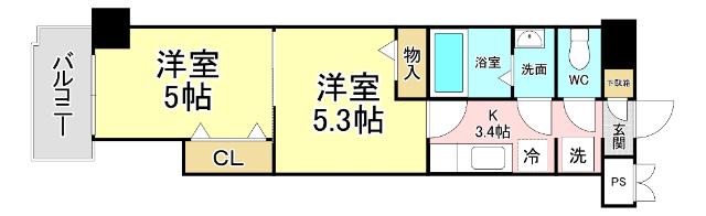 木下鉱産ビルⅡ 間取り図画像