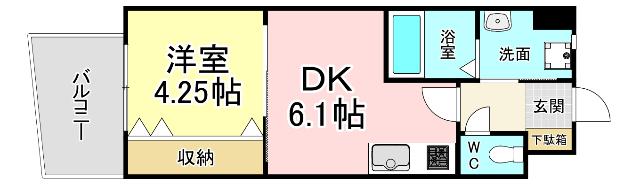 オーヴィジョンクラス浅香通り 間取り図画像