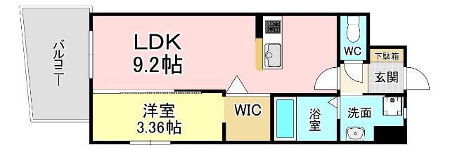 オーヴィジョンクラス浅香通り 間取り図画像