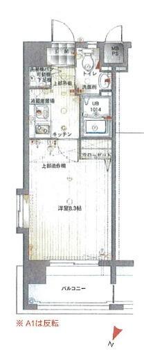 エンクレスト博多Ⅱ（805） 間取り図画像