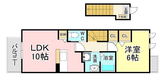 ウエストヒルズⅢ 間取り図画像