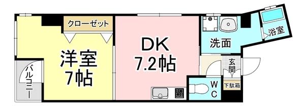 アルバース三萩野 間取り図画像