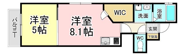 サンクレシア戸畑駅前 間取り図画像