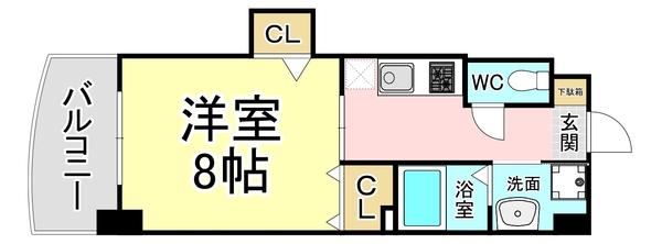 クレール花音 間取り図画像