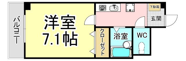 クイーンズ渡辺 間取り図画像