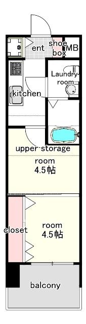 No.48　PROJECT2100博多（907） 間取り図画像